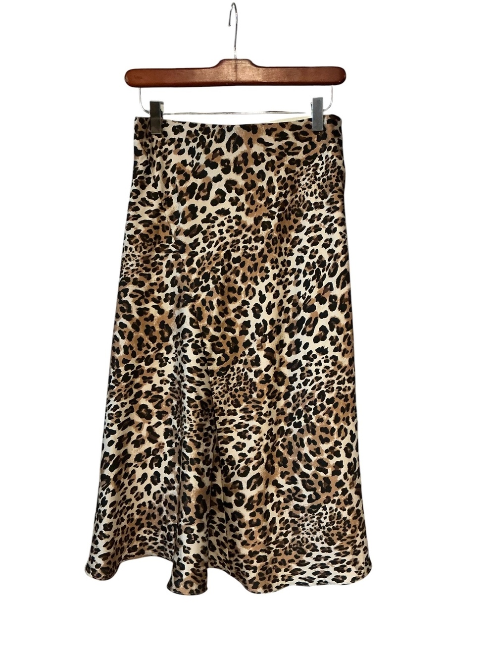 Revolve Majorelle Kara Skirt Leopard Print Lined Zip Size S